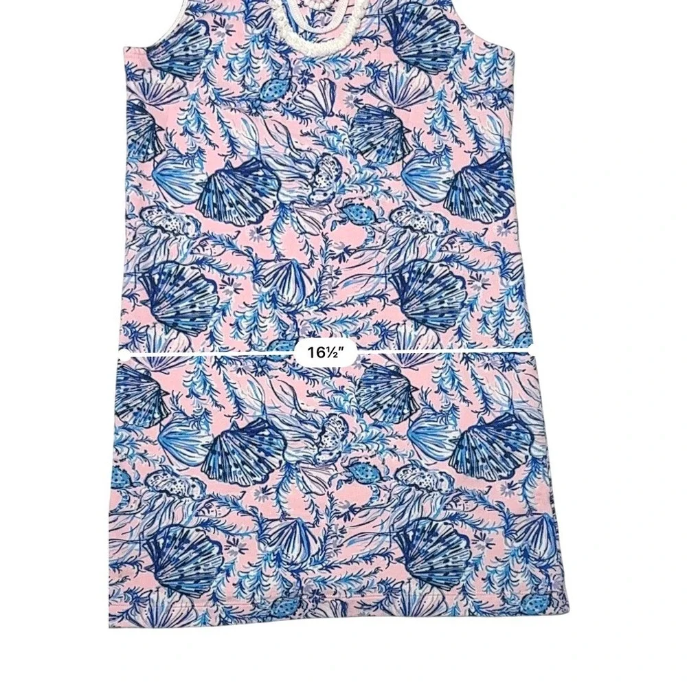 Lilly Pulitzer Girls Mini Harper Shift Dress 14 Magnolia Lilac Sleeveless